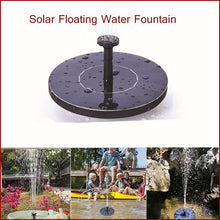 Load image into Gallery viewer, Hobbylane Round Solar Fountain Floating Water Fountain Fontaine For Garden Decoration Solar Fontein Pool Pond Waterfall
